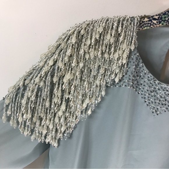 VINTAGE 60’s 70’s Bead Embellished Evening Formal Cocktail Party Top Skirt Set - Picture 10 of 16